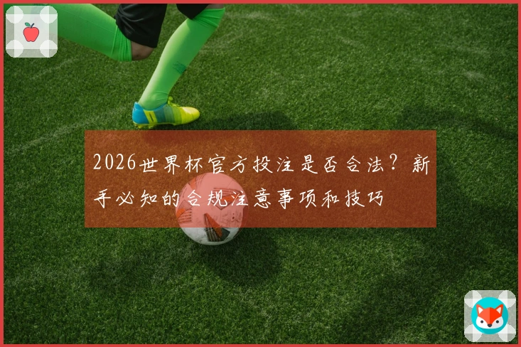 2026世界杯官方投注是否合法？新手必知的合规注意事项和技巧