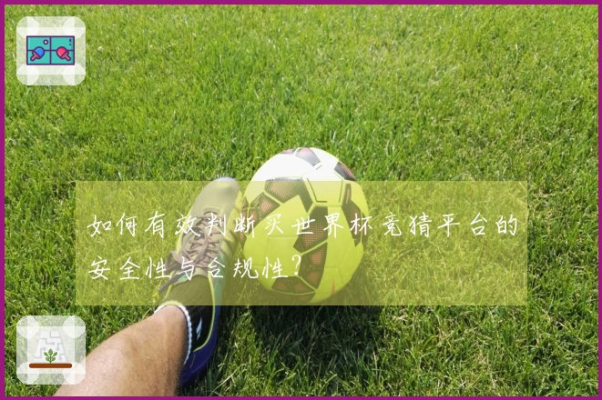 如何有效判断买世界杯竞猜平台的安全性与合规性？